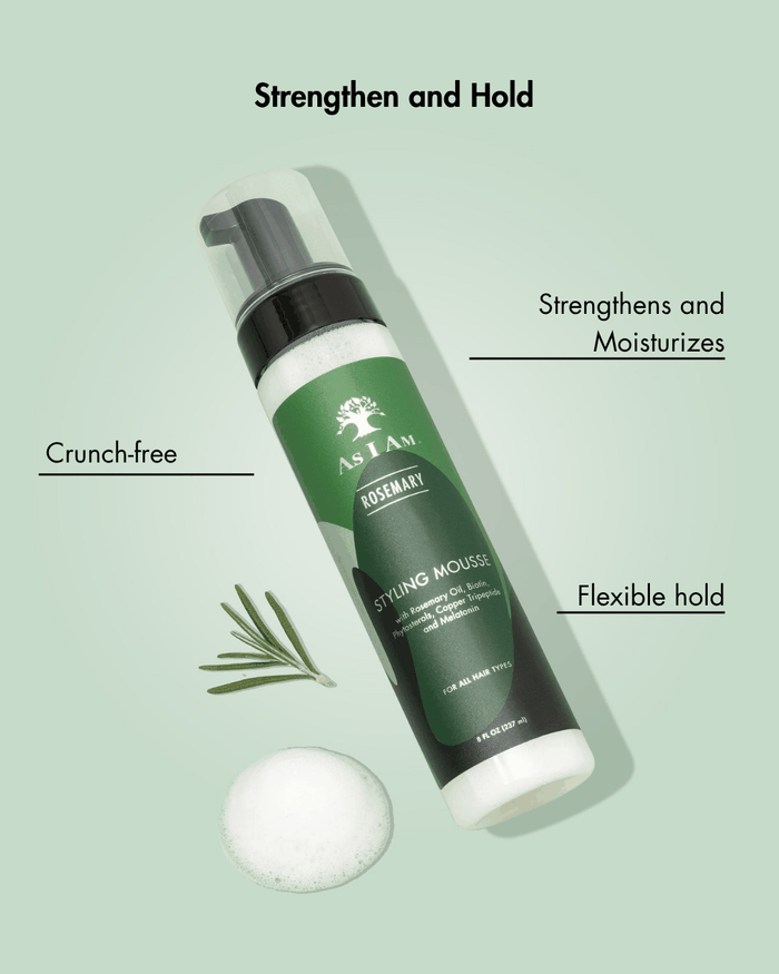 As I Am Rosemary Styling Mousse 8oz