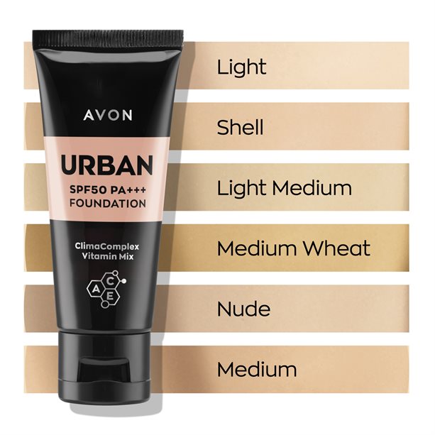 Avon Urban Defence SPF50 PA+++ Foundation - 30ml