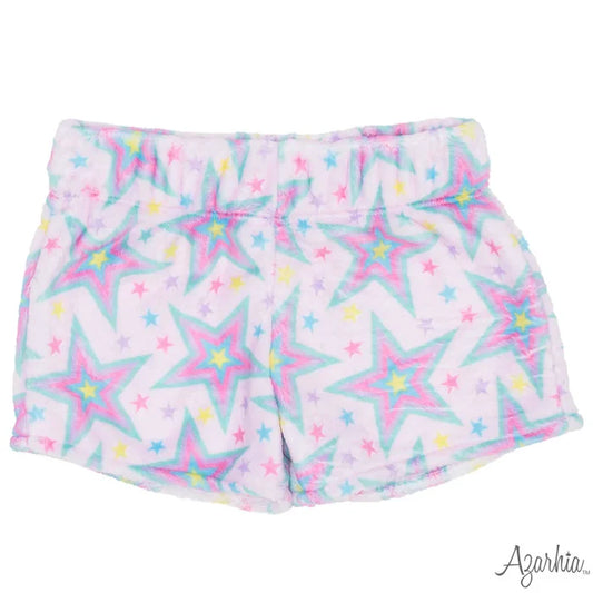 Azarhia Neon Star Fuzzy Short