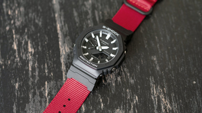gshock ga2100 ballistic nylon adapter watch strap