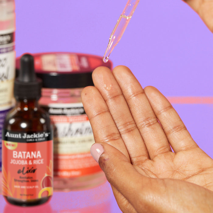 Batana, Jojoba & Rice Elixir Curls Hair and Scalp Oil
