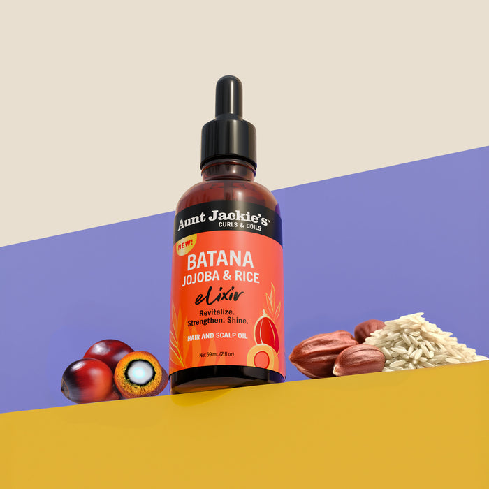Batana, Jojoba & Rice Elixir Curls & Coils Hair and Scalp Oil