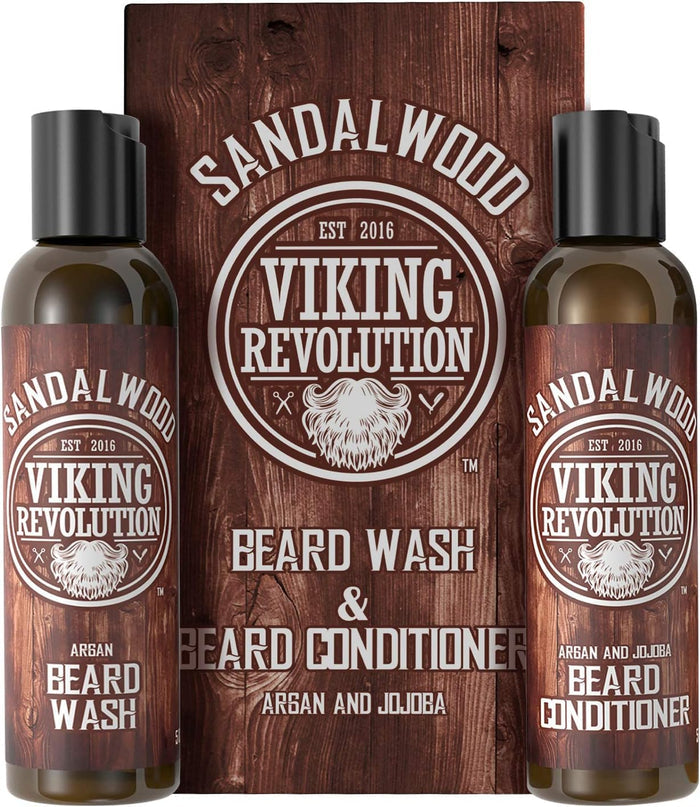 Beard Wash & Conditioner Set - Sandalwood - 5 Oz