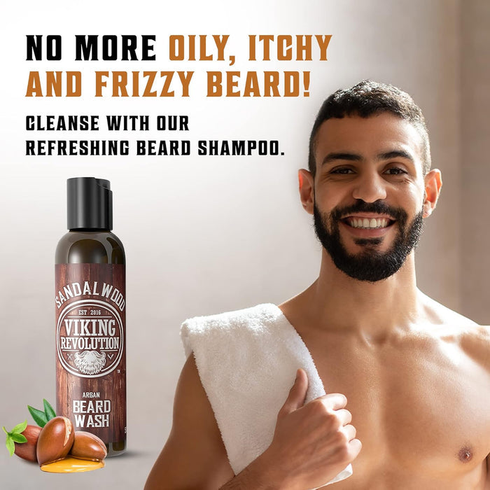 Beard Wash & Conditioner Set - Sandalwood - 5 Oz