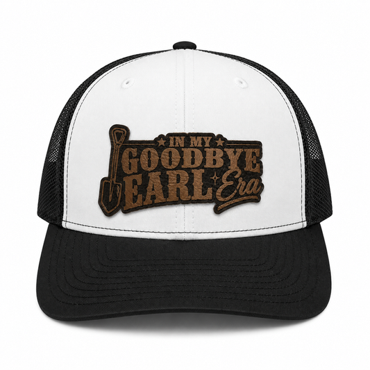 Black and White Goodbye Earl Era Snapback Trucker Hat