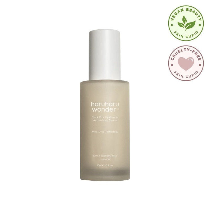 BLACK RICE HYALURONIC ANTI - WRINKLE SERUM - Ser Concentrat Pentru Fata Cu Actiune Anti - Age Cu Acid Hialuronic - skinseen.ro