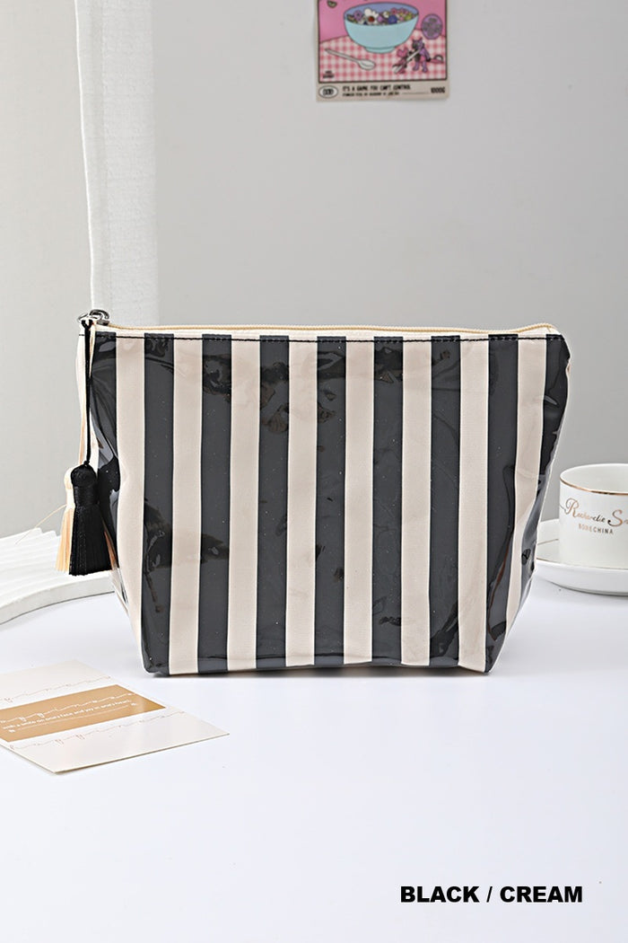 Black Striped Bag