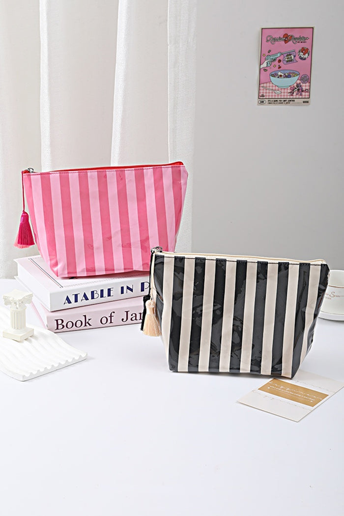Black Striped Bag