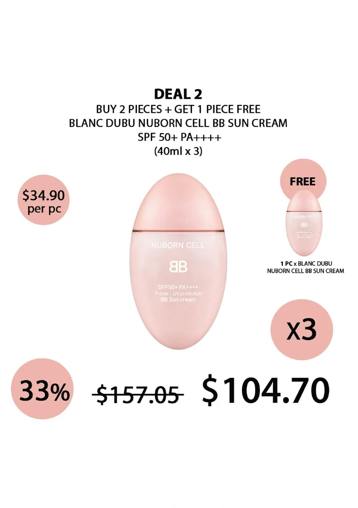 (BUY 2+1 FREE) PINK BLANC DUBU BB CREAM