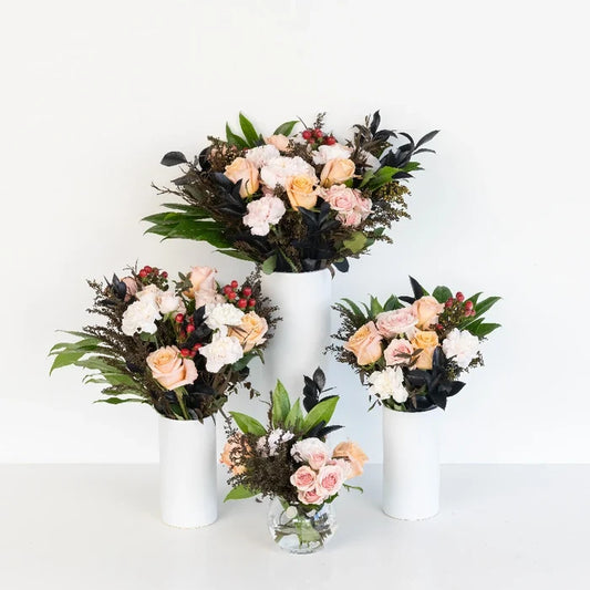 Blush & Berries Flower Centerpieces Hand - Image