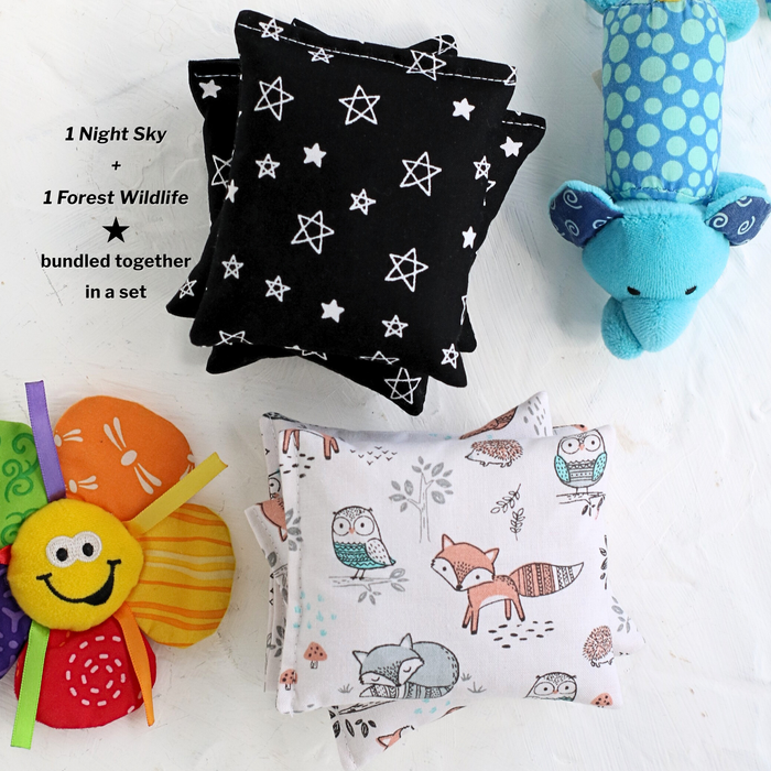 Boo Boo Bag For Kids ⋆ Hot Cold Rice Packs 2pc. Bundle
