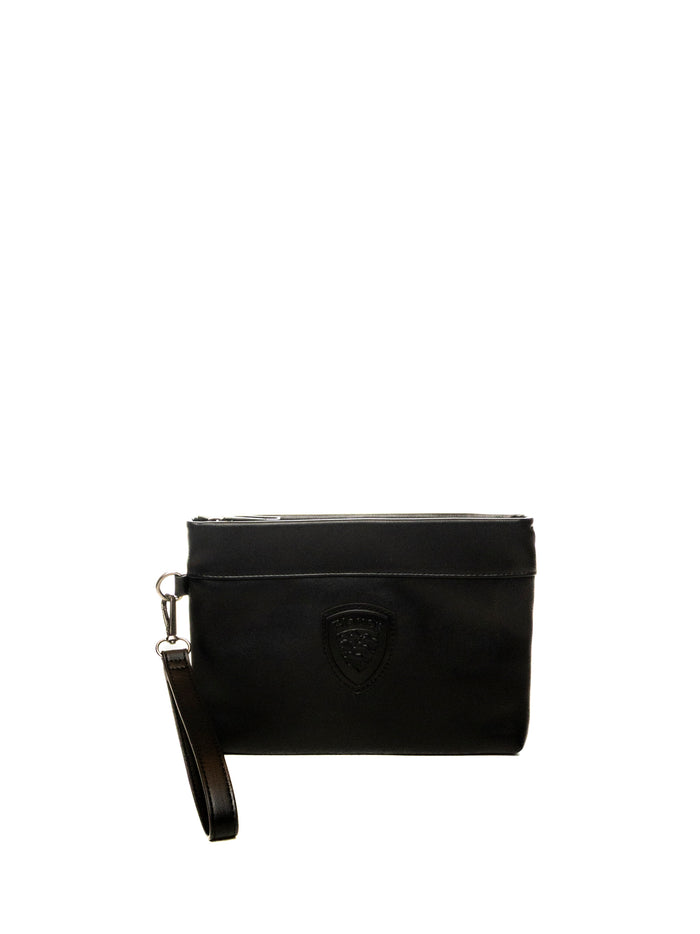 BLAUER borsa a mano nera PIATPU01 PELLE-BLACK