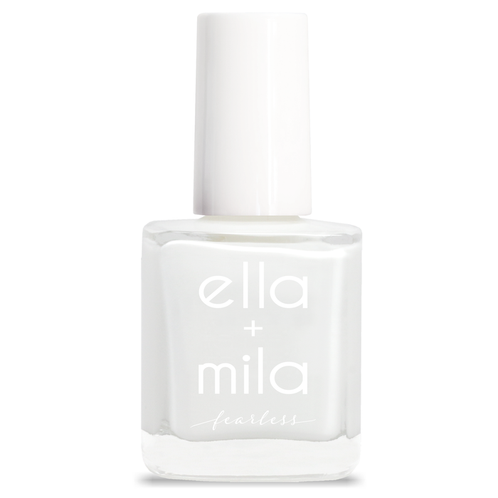 Boss glossy milky white nail polish bottle – ella+mila Fearless