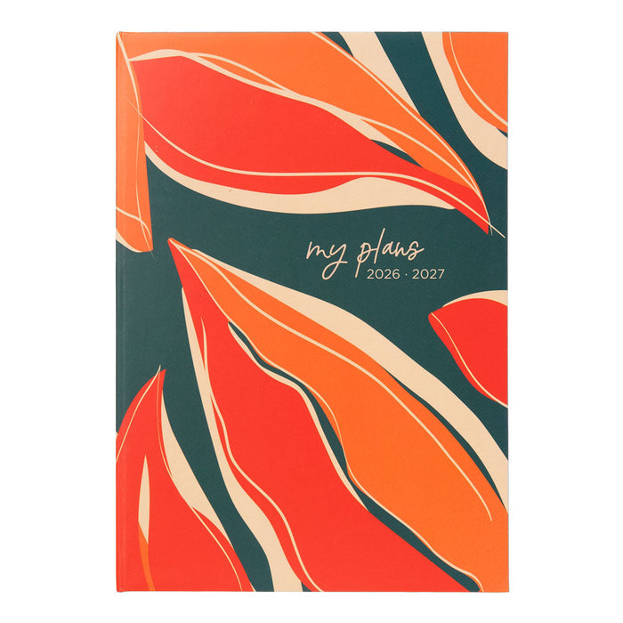 Botanics Academic Weekly Planner, A5, 2026 - 2027 - Multilingual 27-031918 #color_botanics-green
