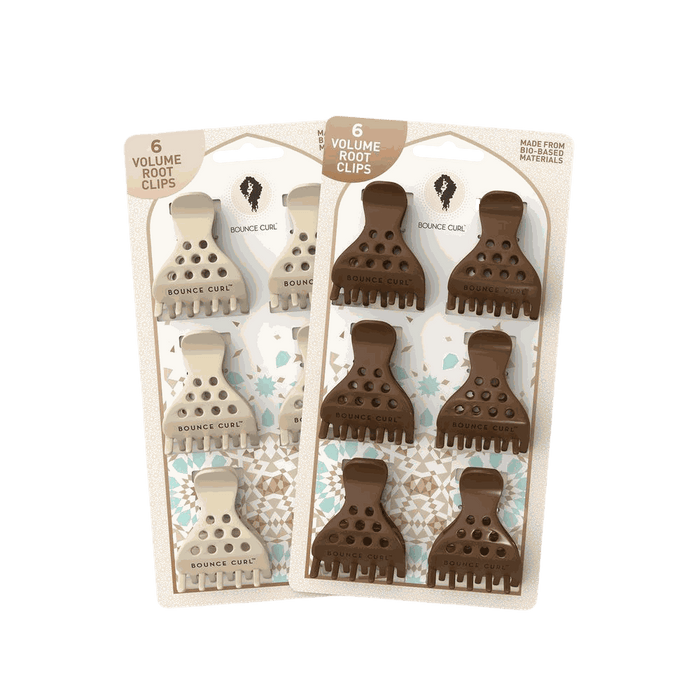 Bounce Curl Volume Root Clips lifting fine to coarse wavy and curly hair with eco-friendly PLA material for secure root volume and body