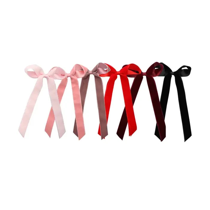 Bow Arts Velvet & Satin Long Tail Bow