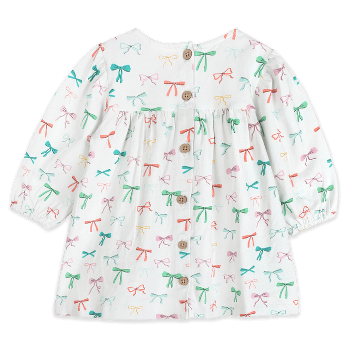 Bows Baby Dress & Legging (Organic Jersey) - Back