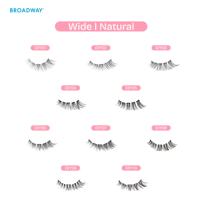 Broadway Diy Cluster Narrow Natural Eyelashes