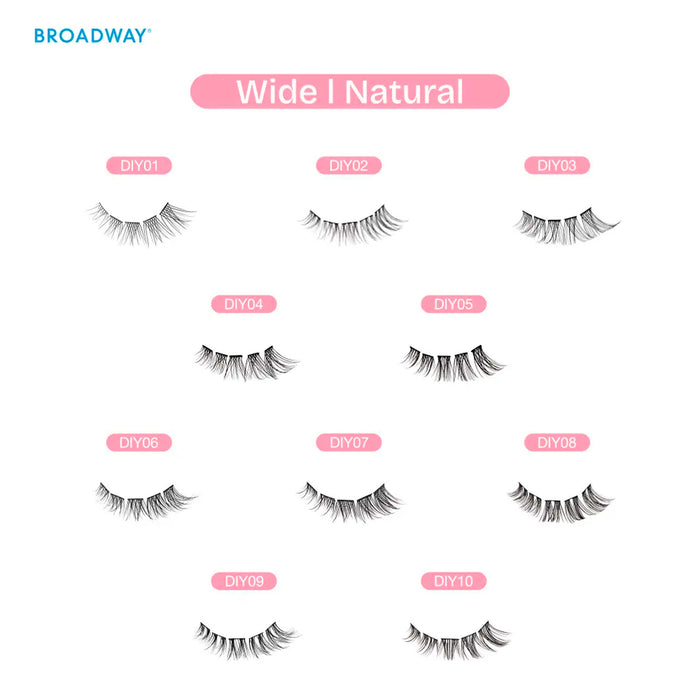 Broadway Diy Cluster Wide Natural Eyelashes