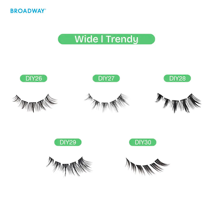 Broadway Diy Cluster Wide Trendy Eyelashes