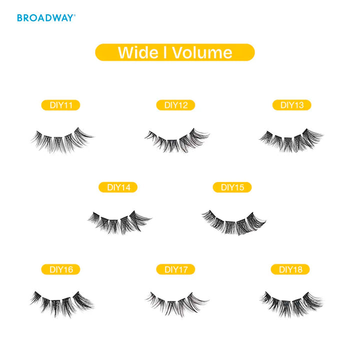 Broadway Diy Cluster Wide Volume Eyelashes