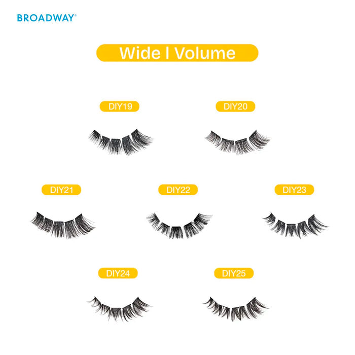 Broadway Diy Cluster Wide Volume Eyelashes