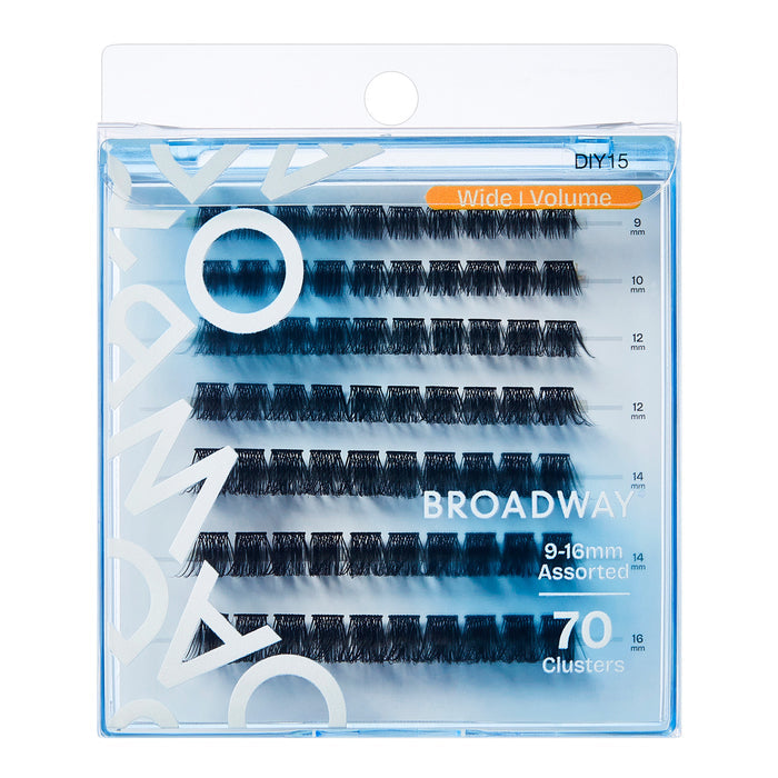 Broadway Diy Cluster Wide Volume Eyelashes