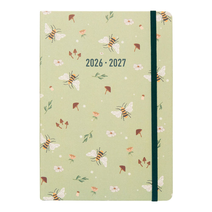 Bumblebee Academic Weekly Planner, A5, 2026 - 2027 - Multilingual 27-031906 #color_bumblebee-sage