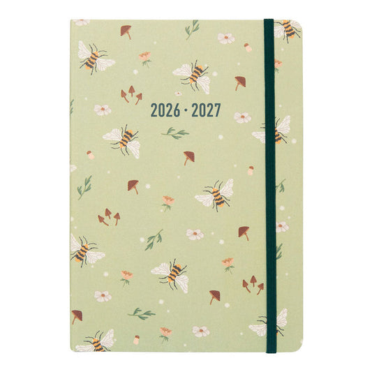 Bumblebee Academic Weekly Planner, A5, 2026 - 2027 - Multilingual 27-031906 #color_bumblebee-sage