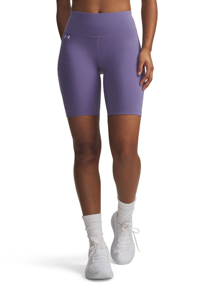UA Motion Bike Short Calza morado para mujer