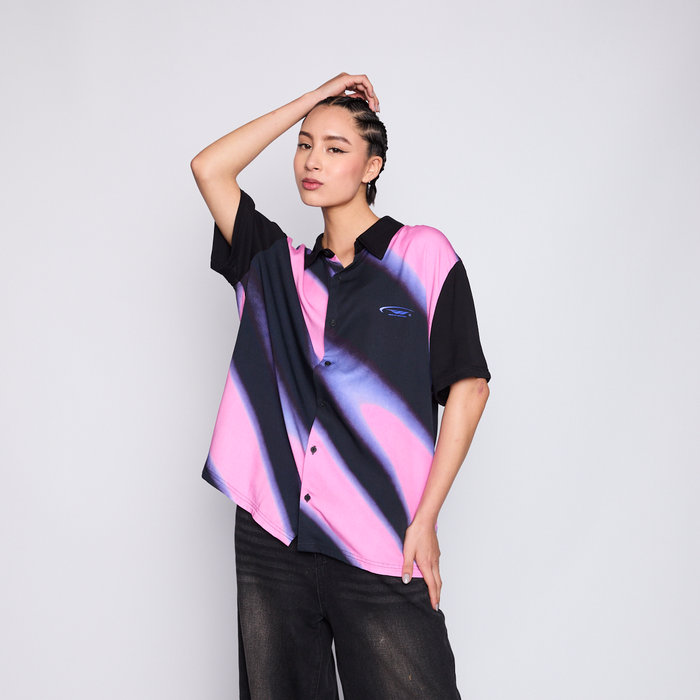 Camisa WhatUp Men Liquid Black Pink