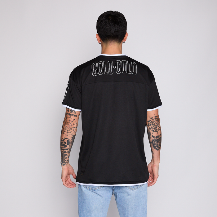 Camiseta Colo Colo Urbano Hombre Eterno Campeón Negro