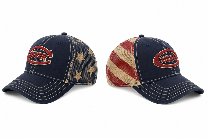 Camp David's Bannerman Trucker - Navy/Red/White