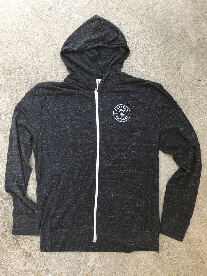 Caravan Outpost Summer Weight Oasis Eco Full Zip Hoodie - CARAVAN OUTPOST