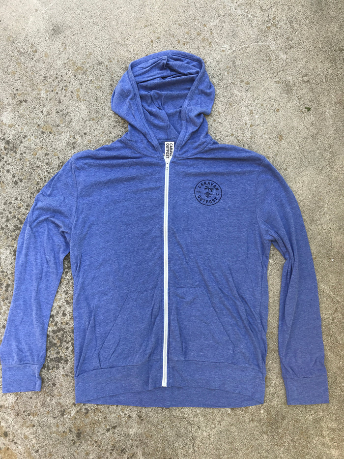 Caravan Outpost Summer Weight Oasis Eco Full Zip Hoodie - CARAVAN OUTPOST