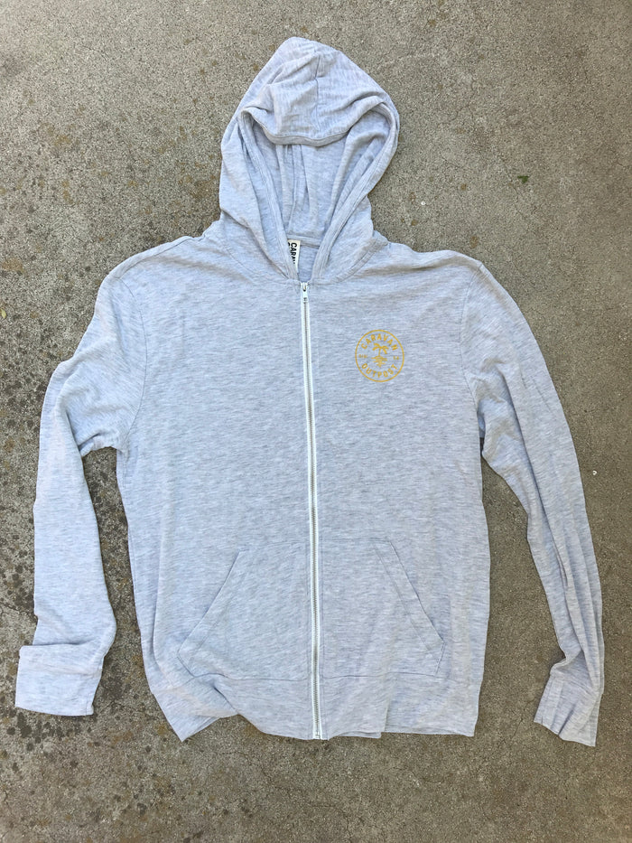 Caravan Outpost Summer Weight Oasis Eco Full Zip Hoodie - CARAVAN OUTPOST