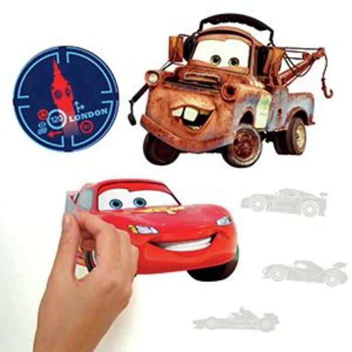 Cars 2 Movie Wall Decals Lightning McQueen Mater Stickers Decor