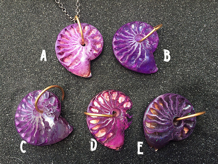 CAST AMMONITE PENDANT