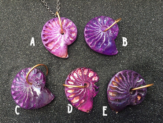 CAST AMMONITE PENDANT