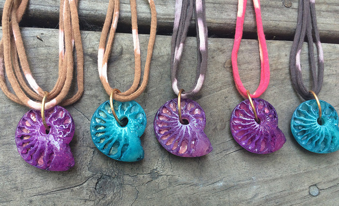 CAST AMMONITE PENDANT