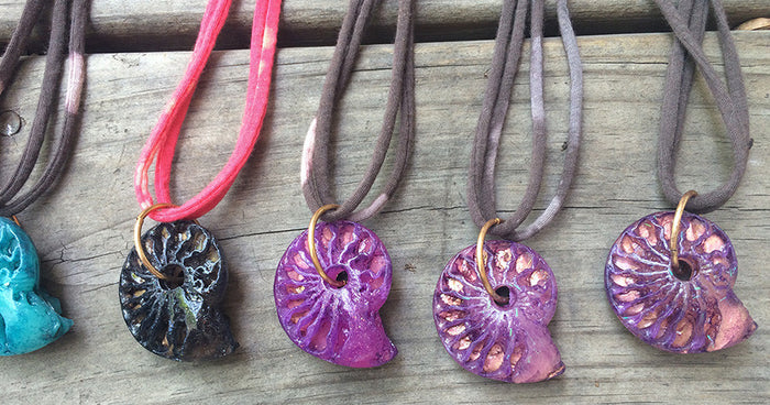 CAST AMMONITE PENDANT