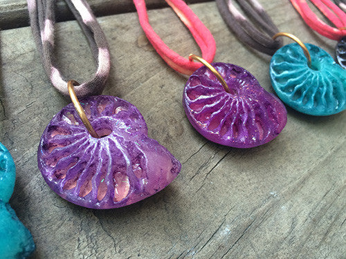CAST AMMONITE PENDANT