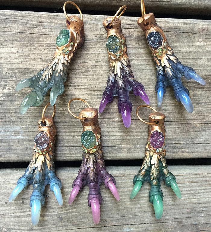 CAST MONSTER FOOT PENDANTS