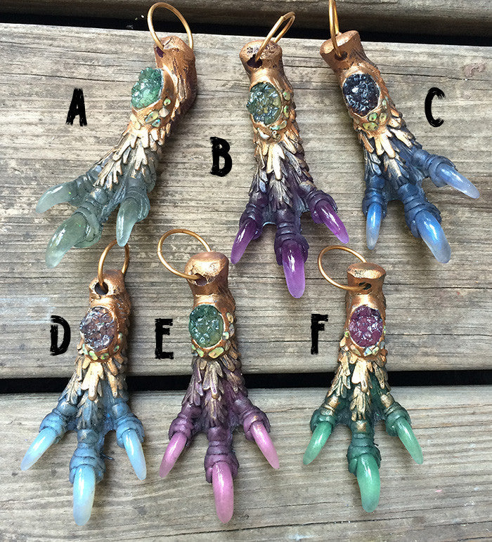 CAST MONSTER FOOT PENDANTS