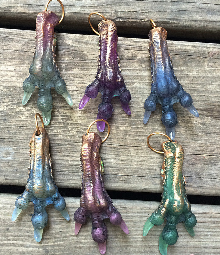 CAST MONSTER FOOT PENDANTS