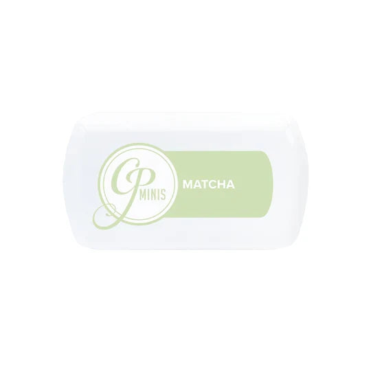 Catherine Pooler - Minis - Spa Collection - Apothecary.Terracotta, Apricot, Ginger, Wintergreen, Crushed Violet, Lilac, Matcha, Whipped Honey. Catherine Pooler Designs Mini Inks are premium dye inks. Each mini pad sold separately. Available at Embellish Away located in Bowmanville Ontario Canada. Matcha