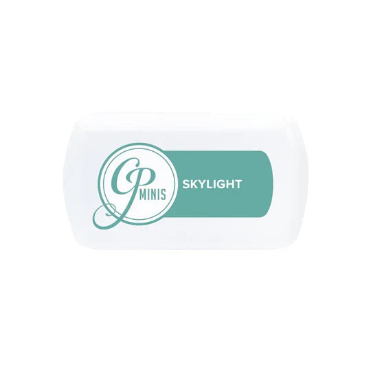 Catherine Pooler - Minis - Spa Collection - Zen Garden. Zen with this family of soft Spa ink shades in mini form. Collect the whole collection: Rose Petals, Polished, Shea Butter, Seafoam, Spruce, Skylight, Stone Blue, Sugared Lavender. Available at Embellish Away located in Bowmanville Ontario Canada. Skylight