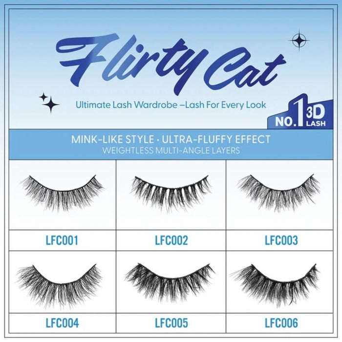 Cattitude Lash Flirty Cat 4 Pairs #4LFC005
