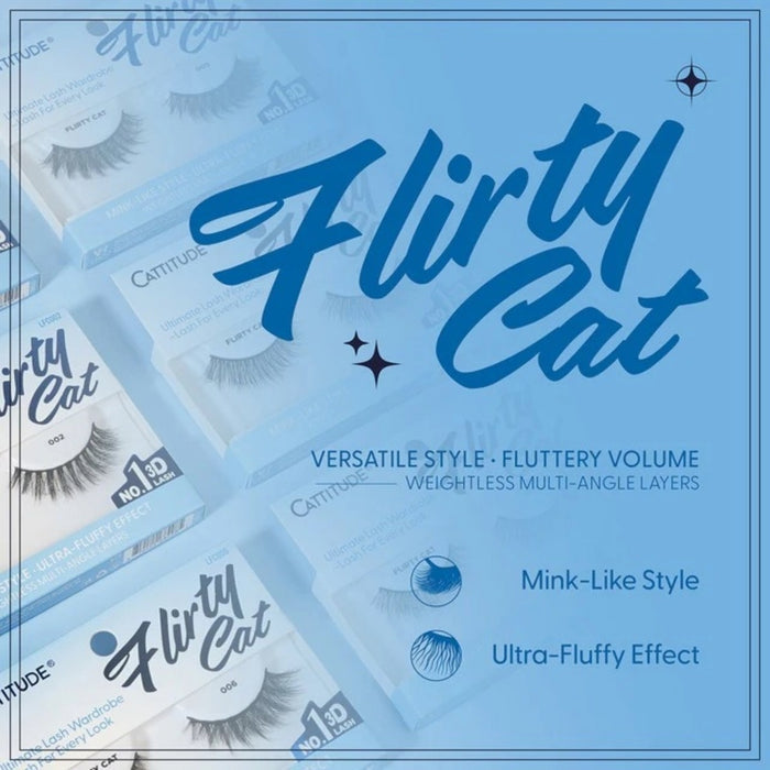Cattitude Lash Flirty Cat 4 Pairs #4LFC005