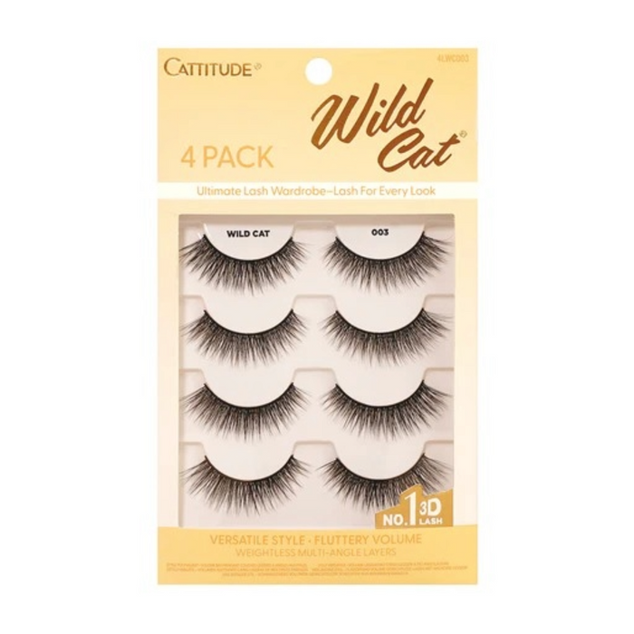 Cattitude Lash Wild Cat 4 Pairs #4LWC003